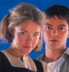 Anna Maxwell Martin as Lyra and Dominic Cooper as Will